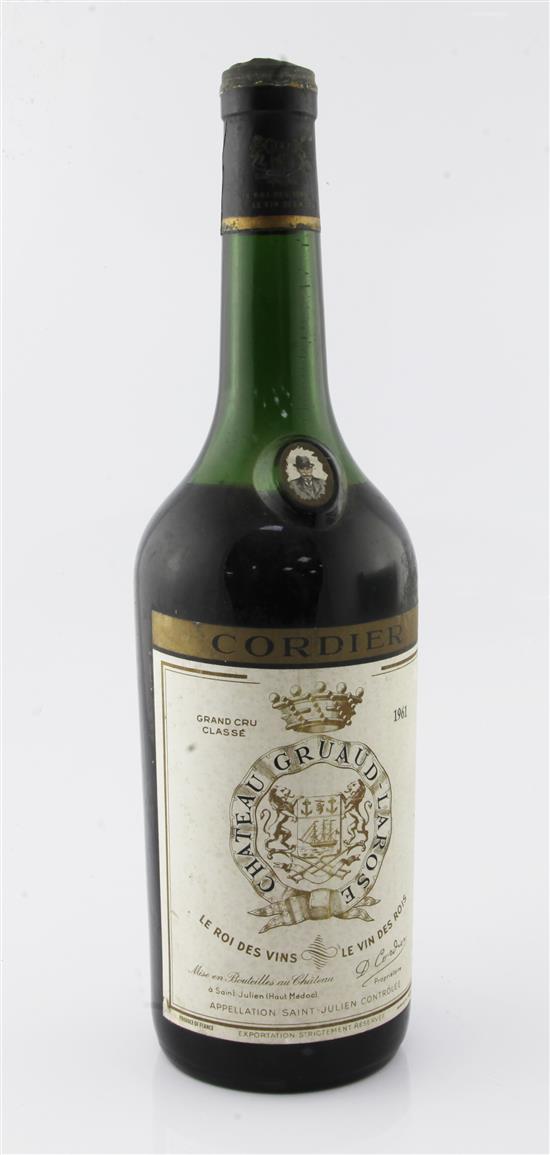 One magnum of Chateau Gruard-Larose, 1961, Saint-Julien,